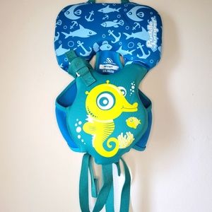 Stearns Infant Puddle Jumper seahorse Print Life Jacket `